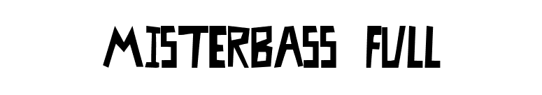 MisterBass Full font preview