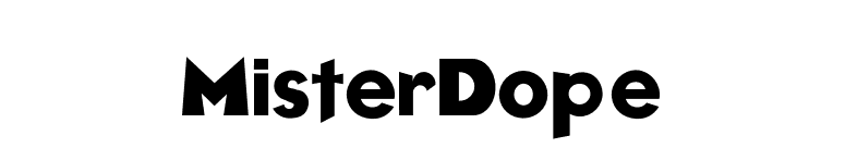 MisterDope font preview