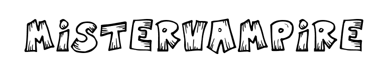 MisterVampire font preview