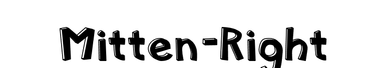 Mitten-Right font preview