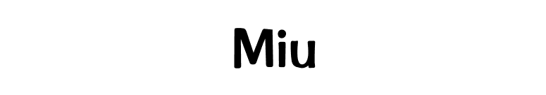 Miu font preview