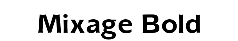 Mixage Bold font preview