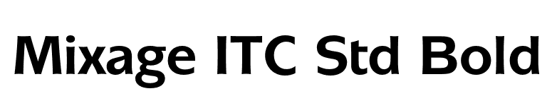 Mixage ITC Std Bold font preview