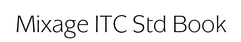 Mixage ITC Std Book font preview