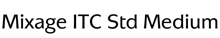 Mixage ITC Std Medium font preview