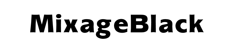 MixageBlack font preview