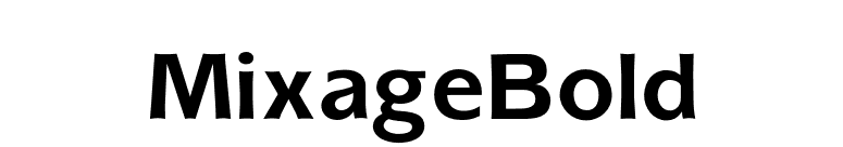 MixageBold font preview