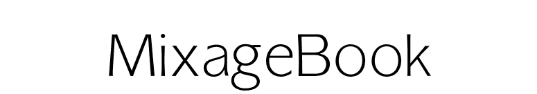 MixageBook font preview