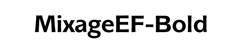MixageEF-Bold font preview