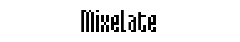 Mixelate font preview