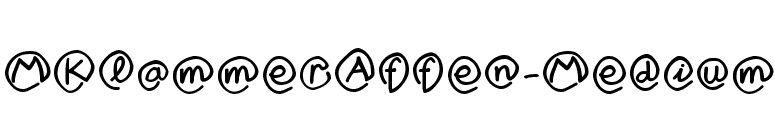 MKlammerAffen-Medium font preview