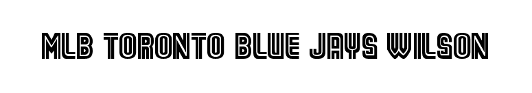 MLB Toronto Blue Jays Wilson font preview