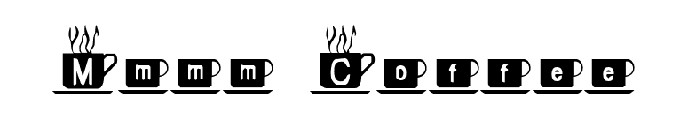 Mmmm Coffee font preview