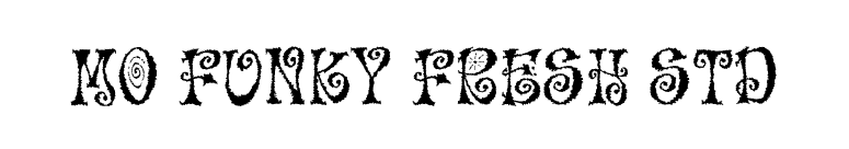 Mo Funky Fresh Std font preview