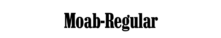 Moab-Regular font preview