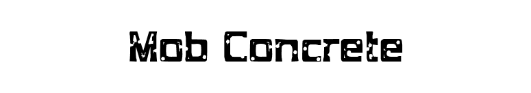 Mob Concrete font preview