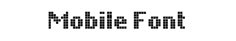 Mobile Font font preview