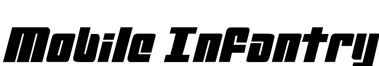 Mobile Infantry font preview