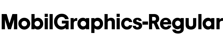 MobilGraphics-Regular font preview