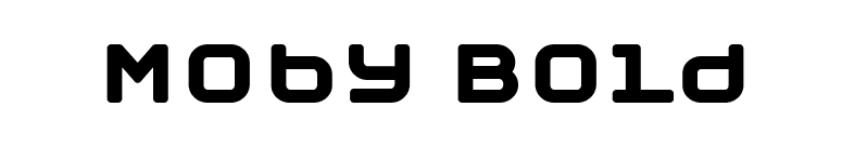 Moby Bold font preview