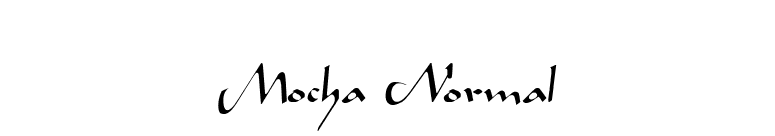 Mocha Normal font preview