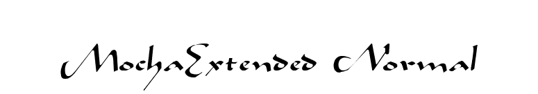 MochaExtended Normal font preview