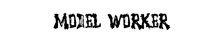 Model Worker font preview