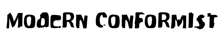 Modern Conformist font preview