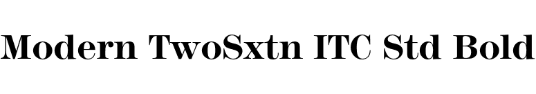 Modern TwoSxtn ITC Std Bold font preview