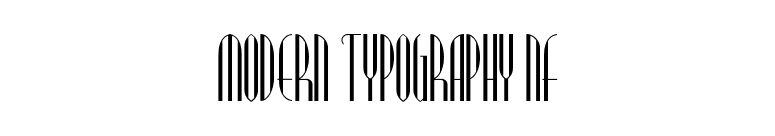 Modern Typography NF font preview