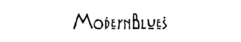 ModernBlues font preview