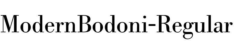 ModernBodoni-Regular font preview