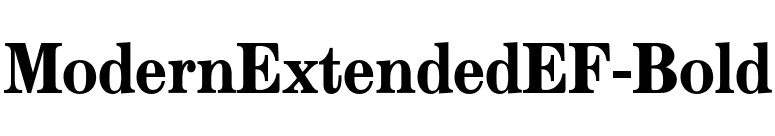 ModernExtendedEF-Bold font preview