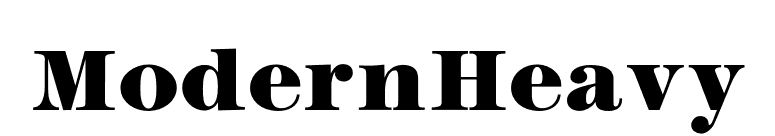 ModernHeavy font preview