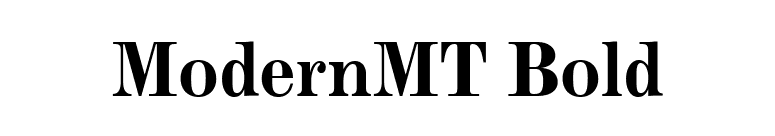 ModernMT Bold font preview