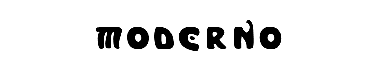 Moderno font preview