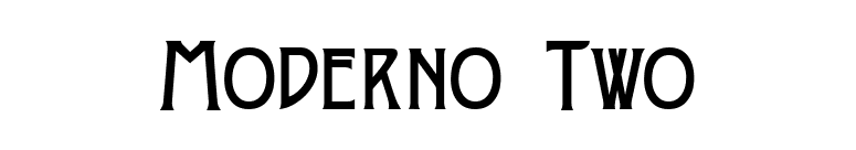 Moderno Two font preview
