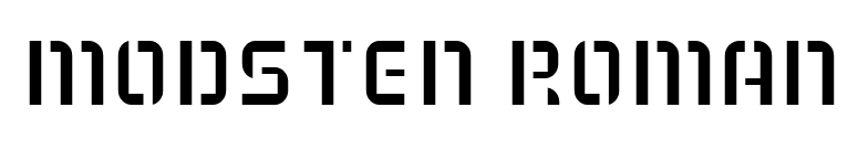 Modsten Roman font preview