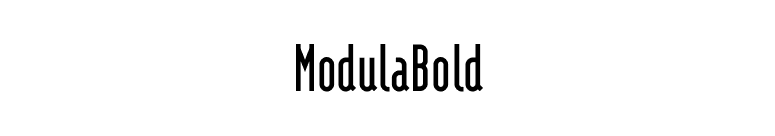 ModulaBold font preview