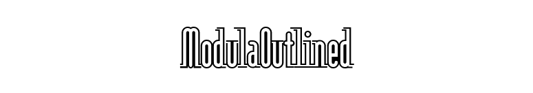 ModulaOutlined font preview