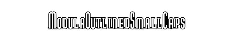 ModulaOutlinedSmallCaps font preview