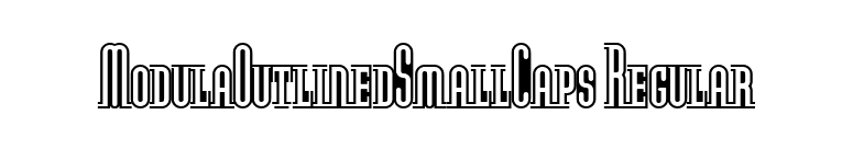 ModulaOutlinedSmallCaps Regular font preview