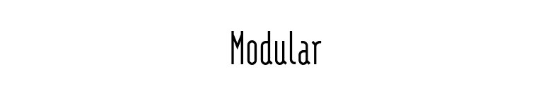 Modular font preview