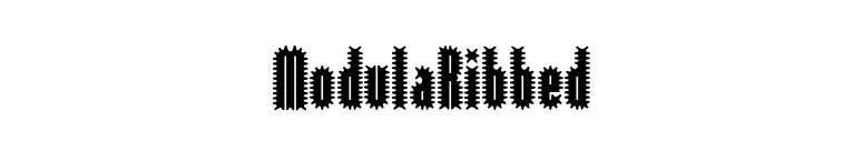 ModulaRibbed font preview