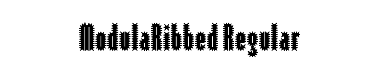 ModulaRibbed Regular font preview