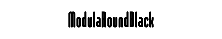 ModulaRoundBlack font preview