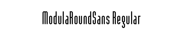 ModulaRoundSans Regular font preview