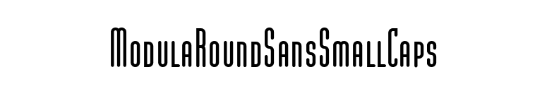 ModulaRoundSansSmallCaps font preview