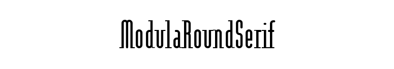 ModulaRoundSerif font preview