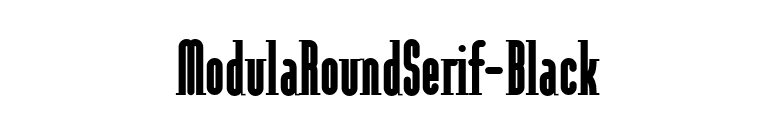 ModulaRoundSerif-Black font preview